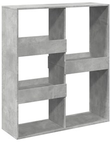 betonszürke térelválasztó könyvszekrény 100 x 33 x 115 cm