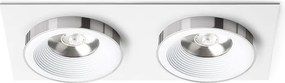 RENDL SHARM SQ II süllyesztett lámpa fehér króm 230V LED 2x10W 24° 3000K