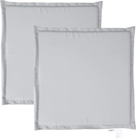 vidaXL 2 db világosszürke négyzet alakú kerti ülőpárna 45 x 45 x 2 cm