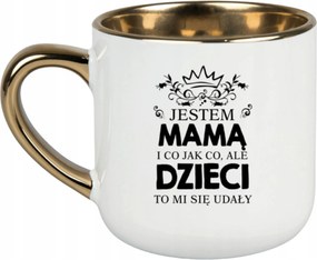 Bögre Fehér 400ml Ajándék Vicces Anyák Napja Anya Vagyok