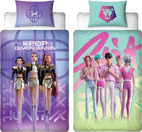 K-pop Démonvadászok Battle kétoldalas ágyneműhuzat 140×200cm, 70x90 cm microfibre