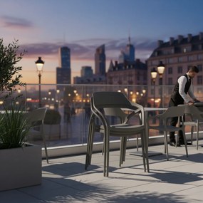 Rakásolható szék, szürke, ALFIO