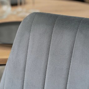 Étkezőgarnitúra 4 db. Szürke BARI székkel. Bővíthető asztal HARRY 102-142 cm