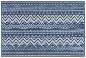 Kék geometrikus szőnyeg 120 x 180 cm NAGPUR Beliani