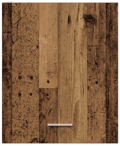2 db antik fa színű szerelt fa függő szekrény 50 x 31 x 60 cm