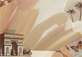 Stílusos Dekoratív Fotótapéta Flizelin Egzotikus utazás 312x219 Ragasztó