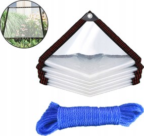 Átlátszó Kerti Terasz Ponyva Vízálló Uv-szűrővel 2X3M