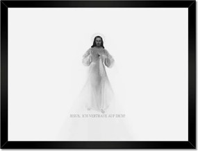 Poszterek keretben 40x30 Jesus Ich vertraue Dich