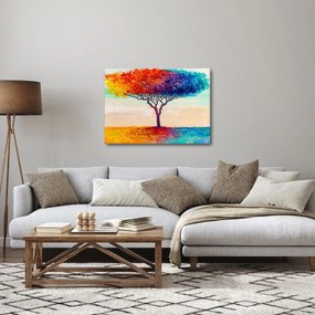 Egy festett fa képe (70x50 cm)