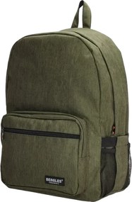 Zöld könnyű iskolai hátizsák „Rock”