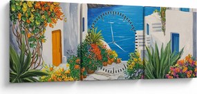 Kép - Görög sikátor (órával) (90x30 cm)
