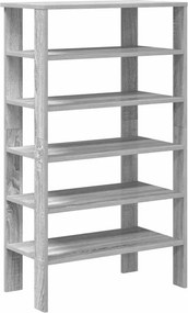vidaXL szürke sonoma színű szerelt fa cipőtartó 61x32x105 cm