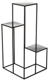 KASKADA virágtartó állvány 85x40 cm fekete