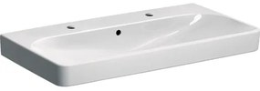 Geberit Smyle Square mosdó 90x48 cm fehér színben fényes felülettel két nyílás a csaptelep számára 500.252.01.1