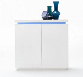 Ocean polcos komód lakkozott MDF LED világítással 120 cm