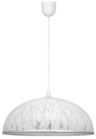 Csillår zsinóron CIRCLE 1xE27/15W/230V fehér