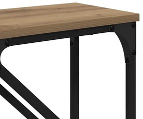 vidaXL Konzolasztal 2 pcs Artisan tölgy 100 x 28 x 75 cm Faanyag