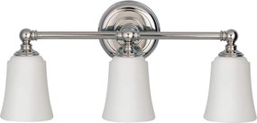 Feiss glamour klasszikus tükör világítás huguenot lake fehér króm elsfe-hugolake3bath IP44