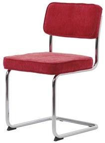 Stílusos szánkótalpas szék Denise piros