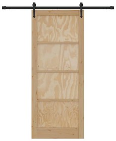 Csúszó ajtó Egyéb ORKDAL Természetes és fekete 86 x 211 cm