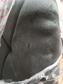 AKCIÓ sötétszürke bársonyos étkezőszék LIBRA fekete lábakkal II. minőség