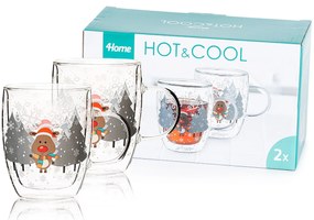 4Home Hot&Cool Mug Reindeer thermo pohár 270ml,2 db