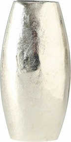 Fém Váza Dekoratív Ezüst Modern Magas Flaire 17 X 6 X 22 CM