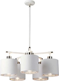 ELSTEAD BALANCE5-WPN BALANCE Modern Csillár Fehér, Festett Nikkelfény E27 IP20