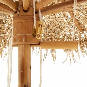 bambusz tiki esernyő banánlevél ernyővel 150 cm