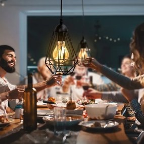 Kábeles csillár 1xE27/40W/230V fekete