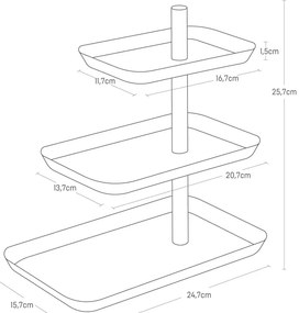 Fém ékszertartó állvány Rin – YAMAZAKI