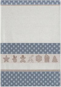 Konyhai törlőkendő 50x70 Katalin sötétkék-barna Zwoltex