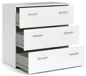 Fehér alacsony komód 74x70 cm Space – Tvilum