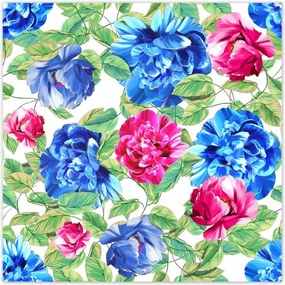 Poszterek 100x100 Színes virágok Virágok