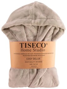 Barna mikroplüss gyerek fürdőköpeny Delux – Tiseco Home Studio