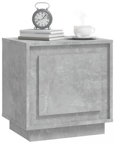 2 db betonszürke szerelt fa éjjeliszekrény 44x35x45 cm