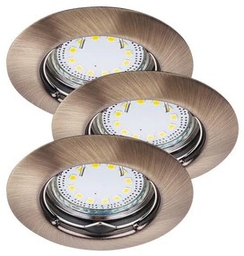 Rabalux 1048 - KÉSZLET 3xLED Beépíthető lámpa LITE 3xGU10-LED/3W/230V