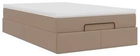 Ottomán ágykeret matraccal Cappucino 120x200cm műbőrrel