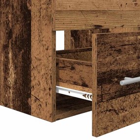Fürdőszoba bútor szett 2 pcs Régi fa 41 x 38.5 x 48 cm Faanyag