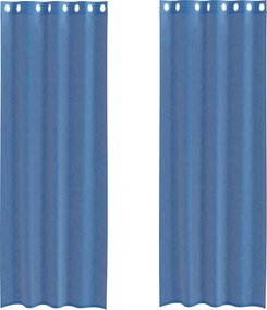 vidaXL 2 db királykék voile függönyök grommets