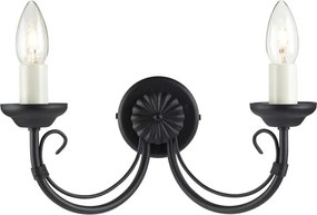 Elstead Lighting CHARTWELL CH2-BLACK Fali lámpa 2x60W/E14
