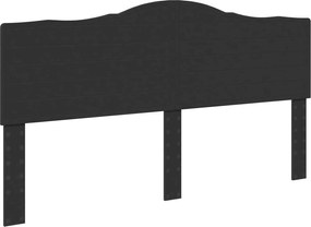 vidaXL Fejtámla Fekete tölgy 200 cm Faanyag