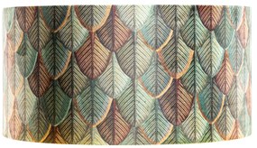 Bársony lámpabúra levélminta arany belsejével 50/50/25