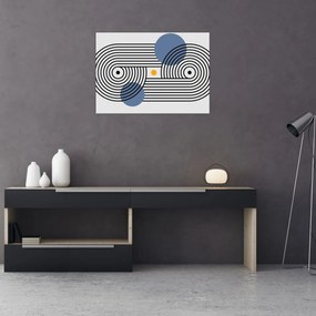 Üveg kép - Minimalista absztrakció N⁰3 (70x50 cm)