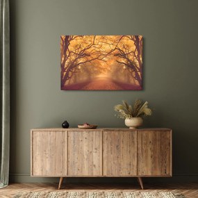 Egy út képe egy őszi tájon (90x60 cm)
