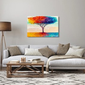 Egy festett fa képe (90x60 cm)