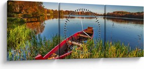 Egy piros pont képe (órával) (90x30 cm)