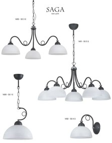 Jupiter 1491 - Csillár láncon SAGA 5xE27/60W/230V