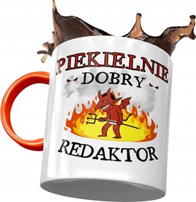 Narancssárga bögre a szerkesztőnek Pokolian jó, fényképes nyomtatással