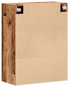 antik fa színű fali szekrény 69,5 x 34 x 90 cm